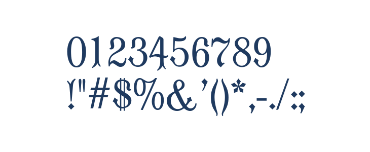 Moderne Fraktur UNZ1 Other Characters