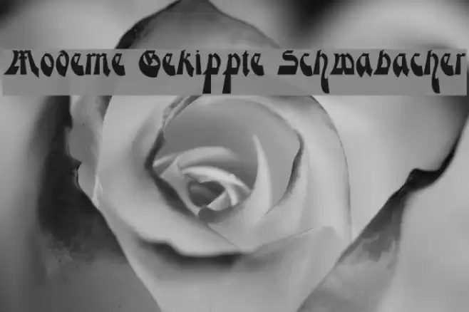 Moderne Gekippte Schwabacher Font examples
