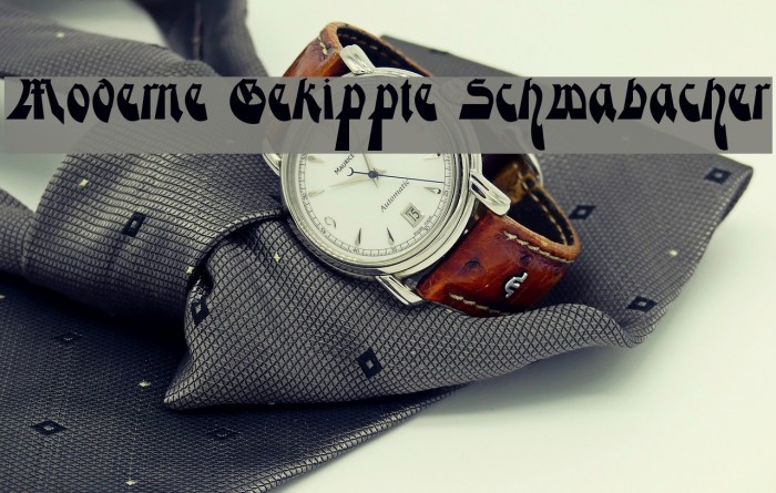 Moderne Gekippte Schwabacher Example 3