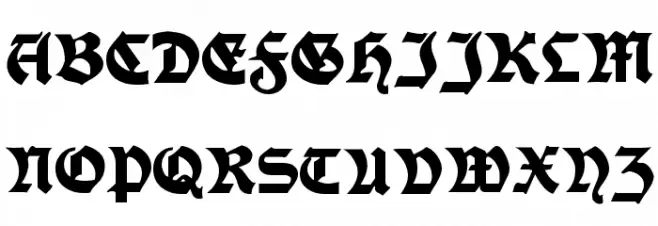 ModerneSchwabacher Schriftart Groß