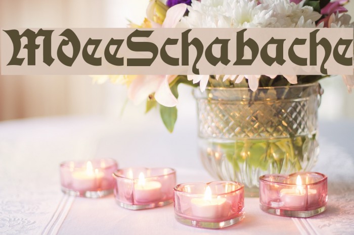 ModerneSchwabacher Font examples