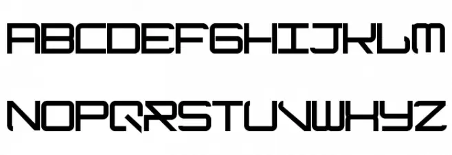 ModernismBold 字体 大写