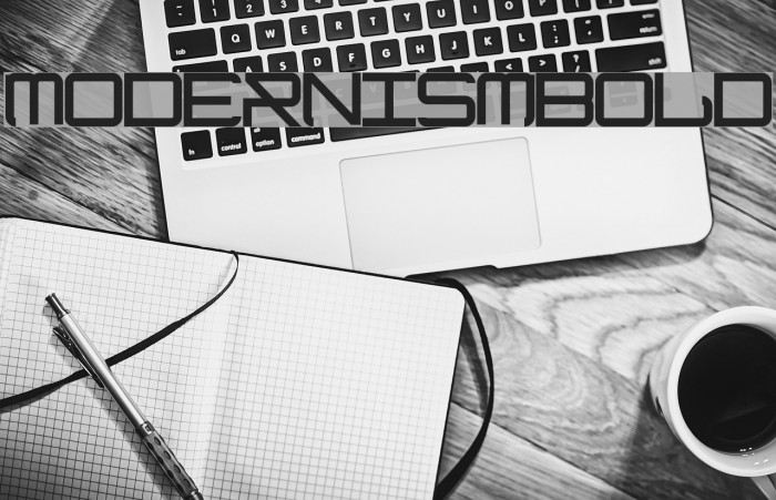 ModernismBold Font examples