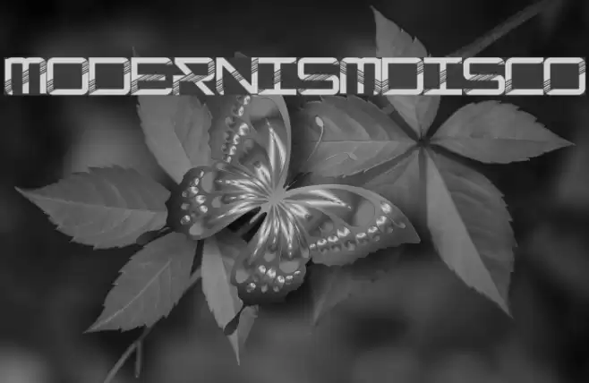 ModernismDisco Font examples
