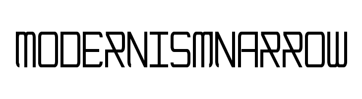 ModernismNarrow  Free Fonts Download