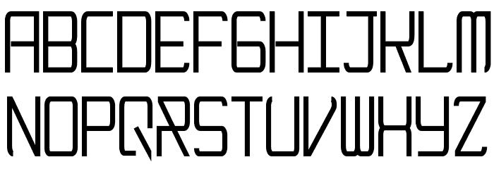 ModernismNarrow Font LOWERCASE