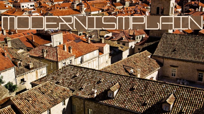 ModernismPlain Font examples