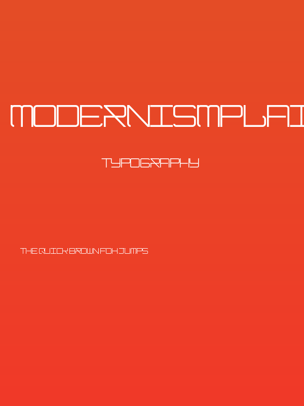 ModernismPlain Poster