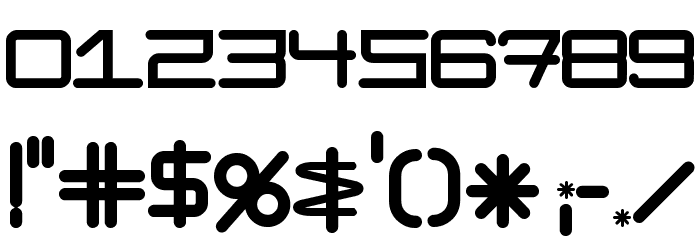 ModernismRoundedBold Font OTHER CHARS