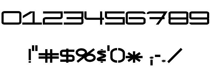 ModernismShort Font OTHER CHARS