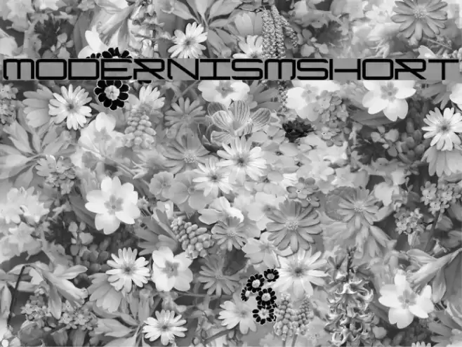 ModernismShort Font examples