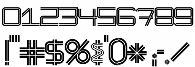 ModernismStroke Font OTHER CHARS
