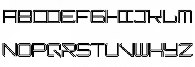 ModernismStroke Шрифта ВЕРХНИЙ
