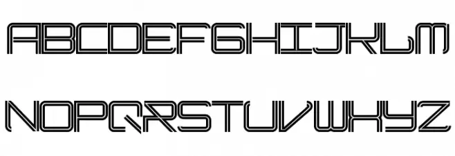 ModernismStroke Caratteri MINUSCOLO