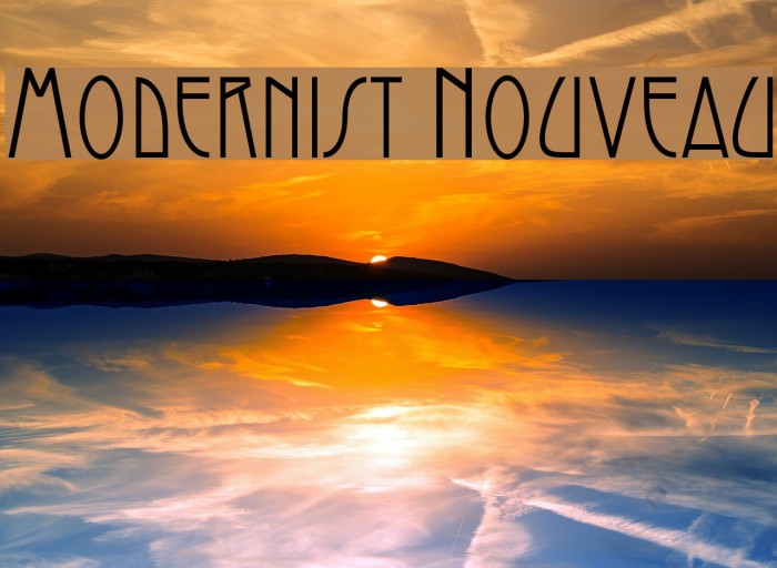 Modernist Nouveau Font examples
