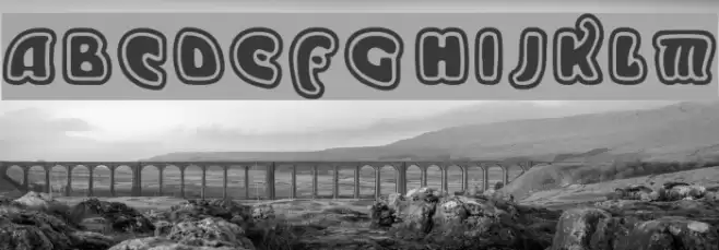 Moderno Outline خط examples