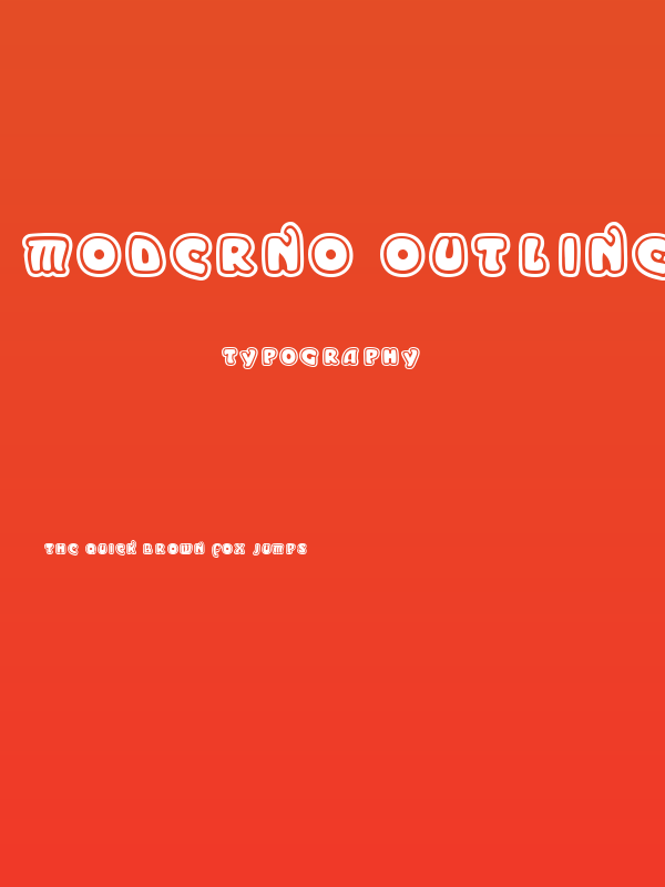 Moderno Outline Poster