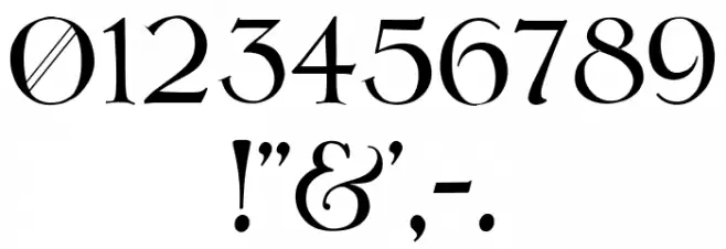 Moderno Regular Font OTHER CHARS