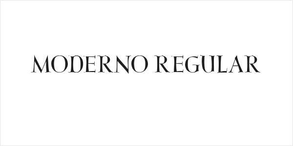 Moderno Regular Logo