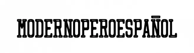 Moderno pero Espa  Скачать бесплатные шрифты