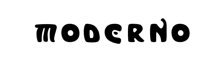 Moderno  font caratteri gratis