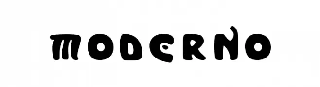 Moderno  font caratteri gratis