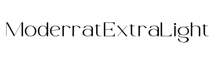 Moderrat Extra Light  Free Fonts Download