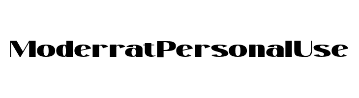 ModerratPersonalUse  baixar fontes gratis