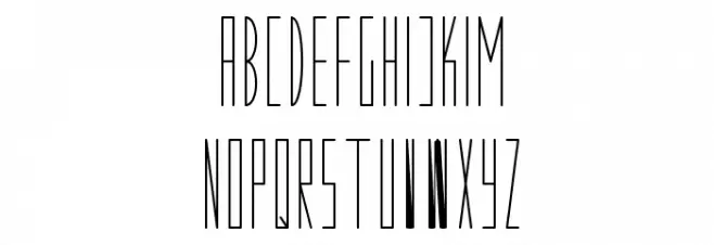 Modes Шрифта ВЕРХНИЙ