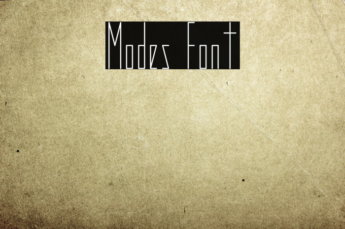 Modes Font examples