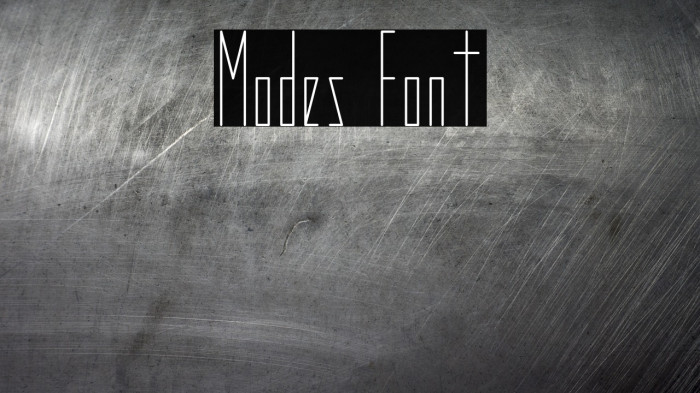 Modes Font examples