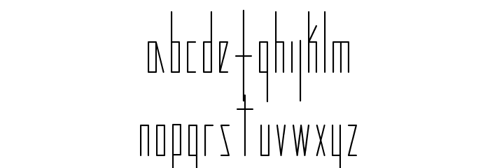 Modes Font LOWERCASE