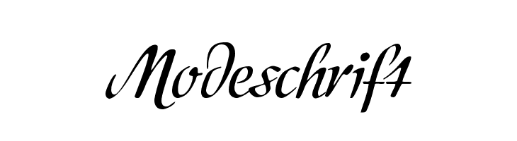 Modeschrift Font