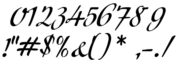 Modeschrift Font OTHER CHARS
