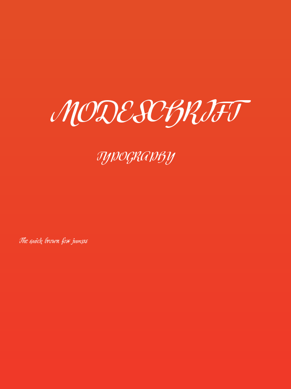 Modeschrift Poster