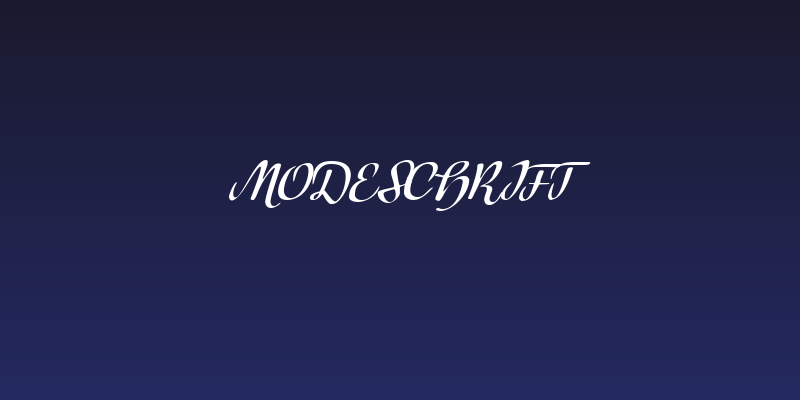 Modeschrift Social Header