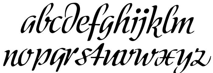 Modeschrift Font LOWERCASE