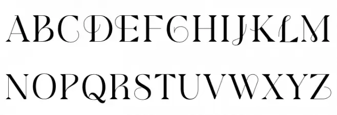 Modesfa Schriftart Groß