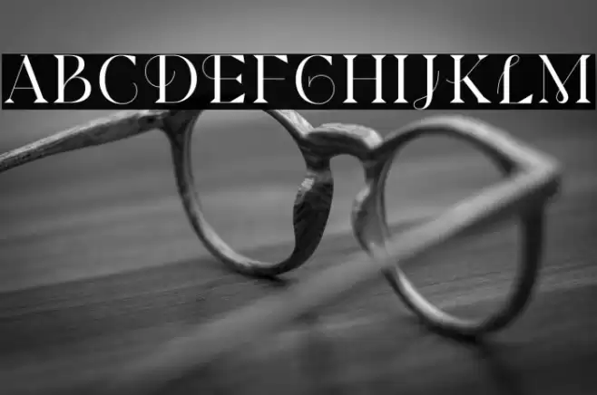 Modesfa Font examples