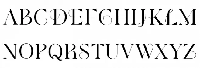 Modesfa Шрифта ВЕРХНИЙ