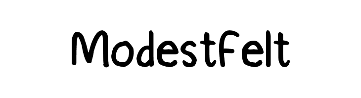 Modest Felt  免费字体下载