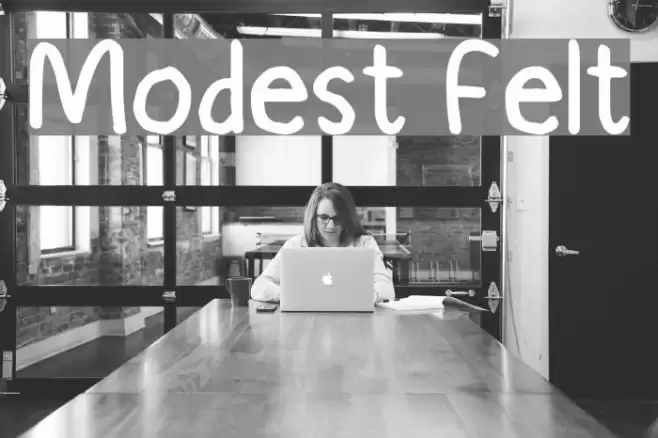Modest Felt フォント examples