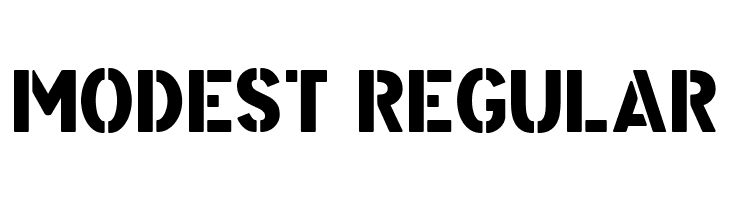 Modest Regular  لخطوط تنزيل