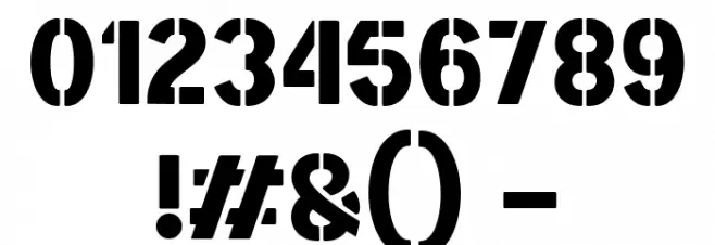 Modest Regular Font OTHER CHARS