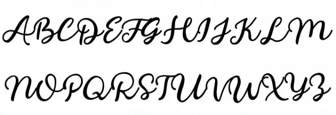 Modesta-Script Шрифта ВЕРХНИЙ