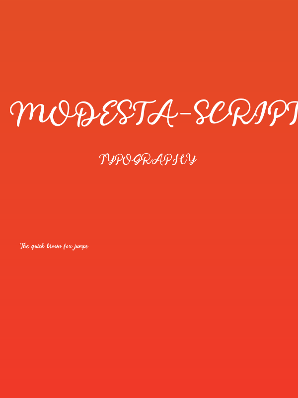 Modesta-Script Poster