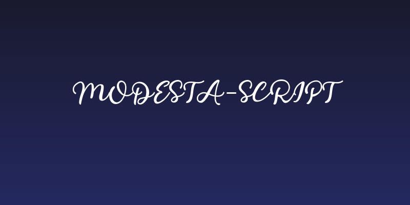 Modesta-Script Social Header