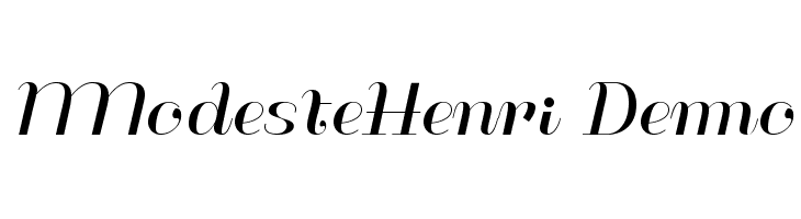 ModesteHenri Demo  baixar fontes gratis