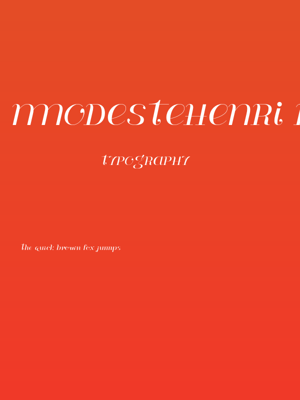 ModesteHenri Demo Poster