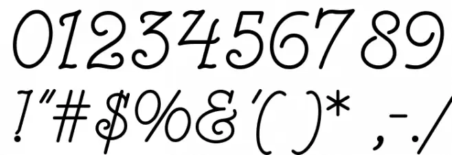 Modestina Font OTHER CHARS